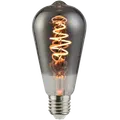 Nordlux Deco E27 ST64 spiral dim dekorativ pære 1800K røgfarvet
