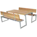 Plus Zigma Bord/Bænkesæt m/2 ryglæn 176 cm ThermoWood®