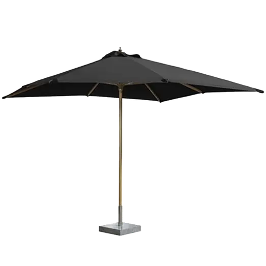 Miami parasol 3x3m sort bøg