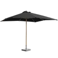 Miami parasol 3x3m sort bøg