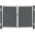 PLUS Artura komposit dobbeltlåge 213×135 cm m/gråsorte stolper til nedstøbning