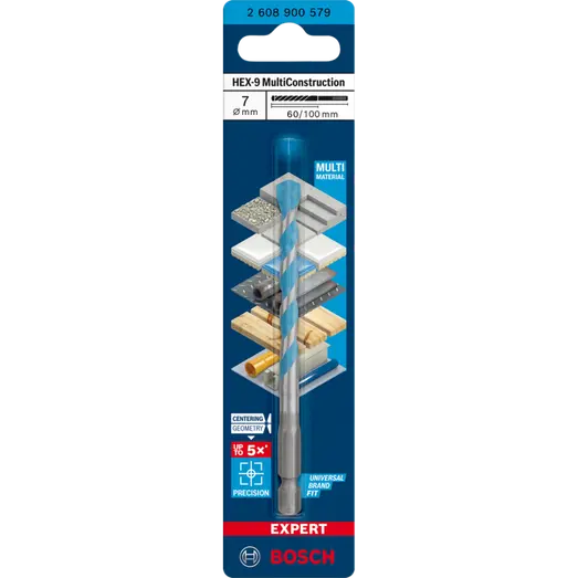Bosch EXPERT HEX-9 Multi Construction-bor 7x60x100 mm