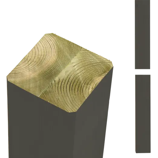 Plus Omlimet stolpe/drager  9x9x98 cm umbragrå