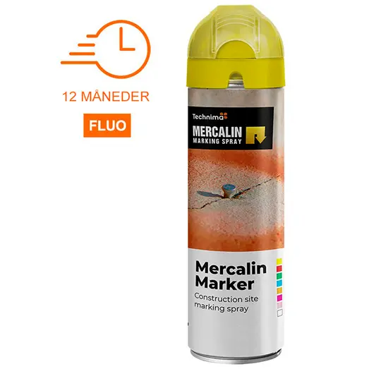 DVA Mercalin Mærkespray flou 500ML gul