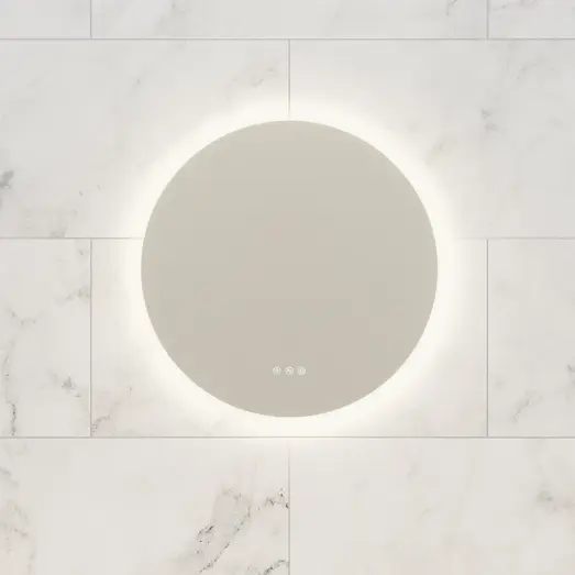 Scanbad Corona badeværelsesspejl m/lysstyring 60x60x3 cm