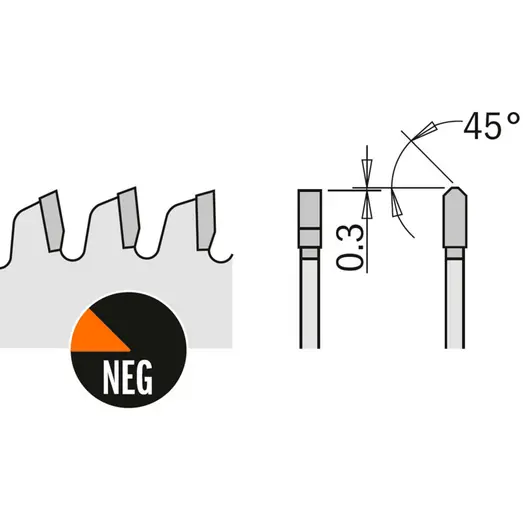 CMT savklinge til bordsave Ø250 mm alu og laminat