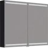 Scanbad Level spejlskab 100x80cm sort eg