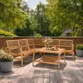 Næsby hjørnesofa teak