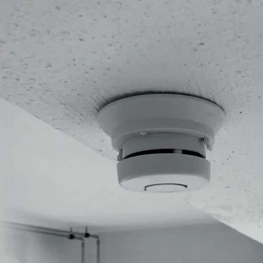 FESH røgalarm - batteri hvid