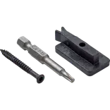 Wimex t-clips til bort sort , inkl. skrue 40 mmbort t-clips , 100 stk. pr. kasse