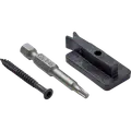 Wimex t-clips til bort sort , inkl. skrue 40 mmbort t-clips , 100 stk. pr. kasse