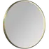 Milobad CL066 LED spejl Ø90 med messing ramme