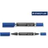 Staedtler pemanent marker duo fin/mellem blå