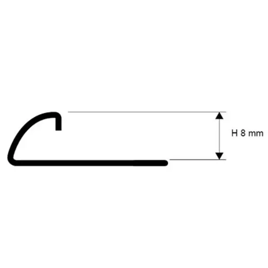 Projolly PJAC rund fliseprofil 2,7 m