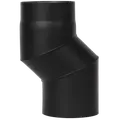 Aduro røgrør s-bøjning 60 mm forskydning sort