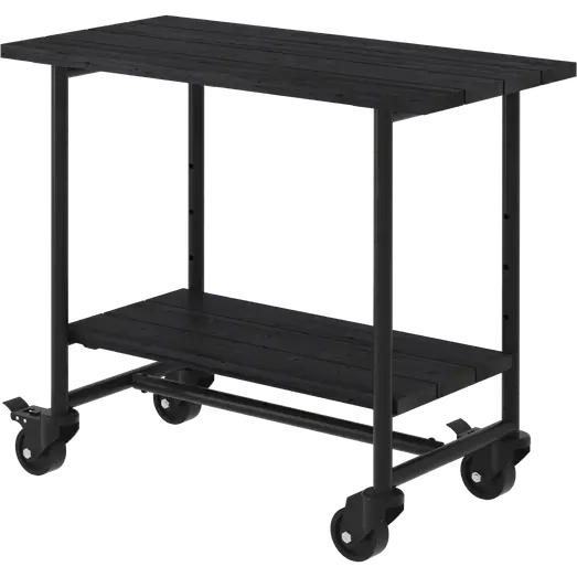 PLUS Urban Picnic plante/grillbord m/1 hylde – sort/sort stel