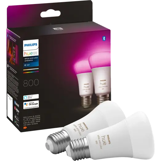 Philips Hue White and color ambiance dobbeltpakke E27 LED