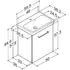 Scanbad Multo+ m/Lotto vask 55 cm mat hvid
