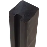 PLUS Krydsskåret Profilstolpe m/1 spor 9×9×188 cm Sort