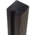 PLUS Krydsskåret Profilstolpe m/1 spor 9×9×188 cm Sort