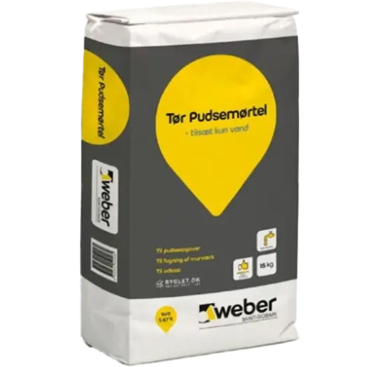 Weber tør pudsemørtel 15 kg
