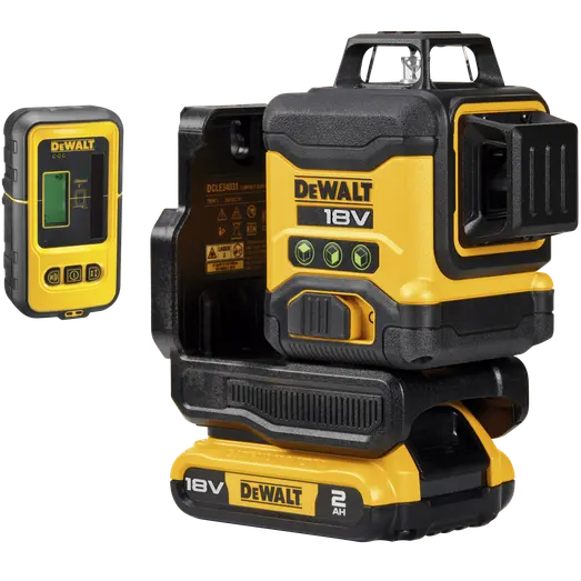 DeWALT DCLE34031D1 XR multilinjelaser Kit m/linjelaser og 1x2.0 Ah batteri og lader