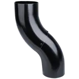 Plastmo nedførsel 75 mm stål sort