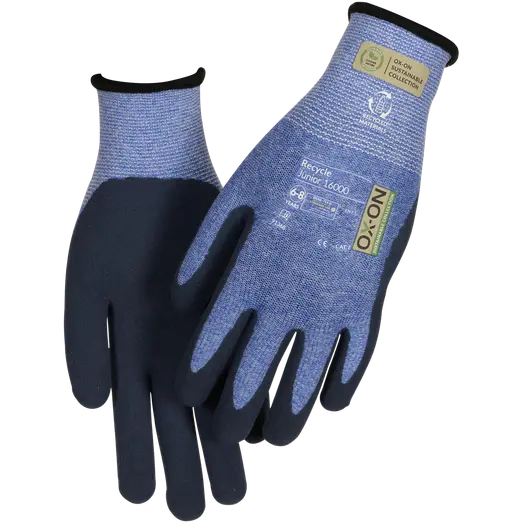 OX-ON 16000 Recycle Junior arbejdshandsker blå