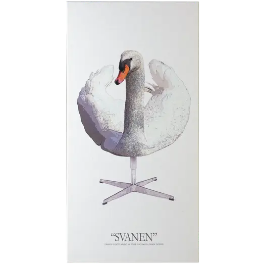 Art-Acoustic akustikbillede Svanen 9x600x1200 mm hvid