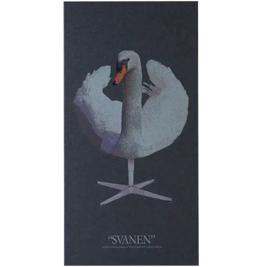 Art-Acoustic akustikbillede Svanen 9x600x1200 mm mørk grå