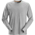 Snickers AllroundWork t-shirt med lange ærmer lys gråmeleret