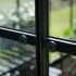 Halls ICON 8 9,7 m² sort m/3 mm delt glas og fundament
