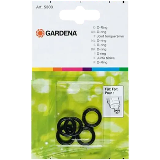 Gardena O-ring 9 mm. 5 stk. 05303-20