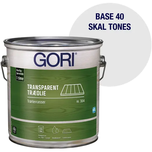 GORI 304 transparent træolie træterrasse base 40 2,25 L