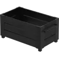PLUS Cubic blomsterkasse m/fødder 87×50 cm sort