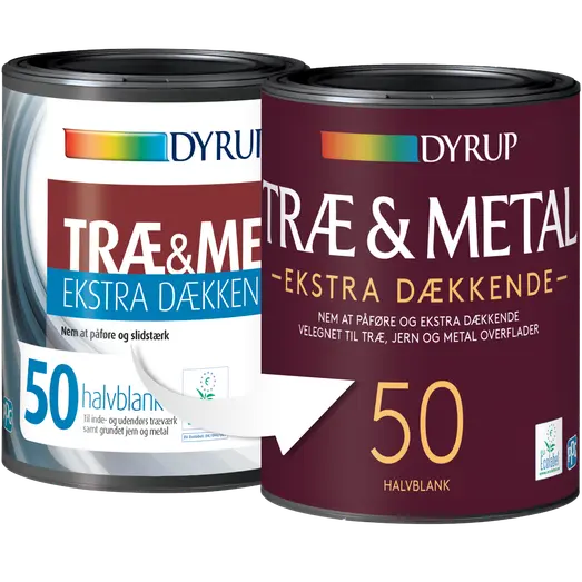 Dyrup træ og metalmaling ekstra dækkende 50 ral 9010