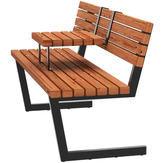 PLUS Relax bænk m/hængebord 150 cm ThermoWood®