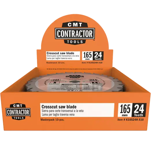 CMT savklinge Contractor 165x1,7x20 Z24W 10 stk pk