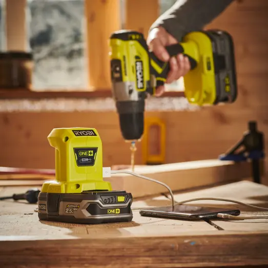 Ryobi USB-adapter 18V ONE+ solo