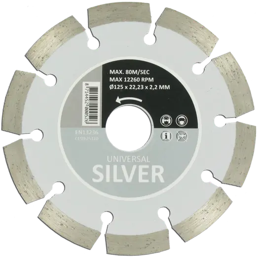 Carat silver universaldiamantklinge Ø125 mm