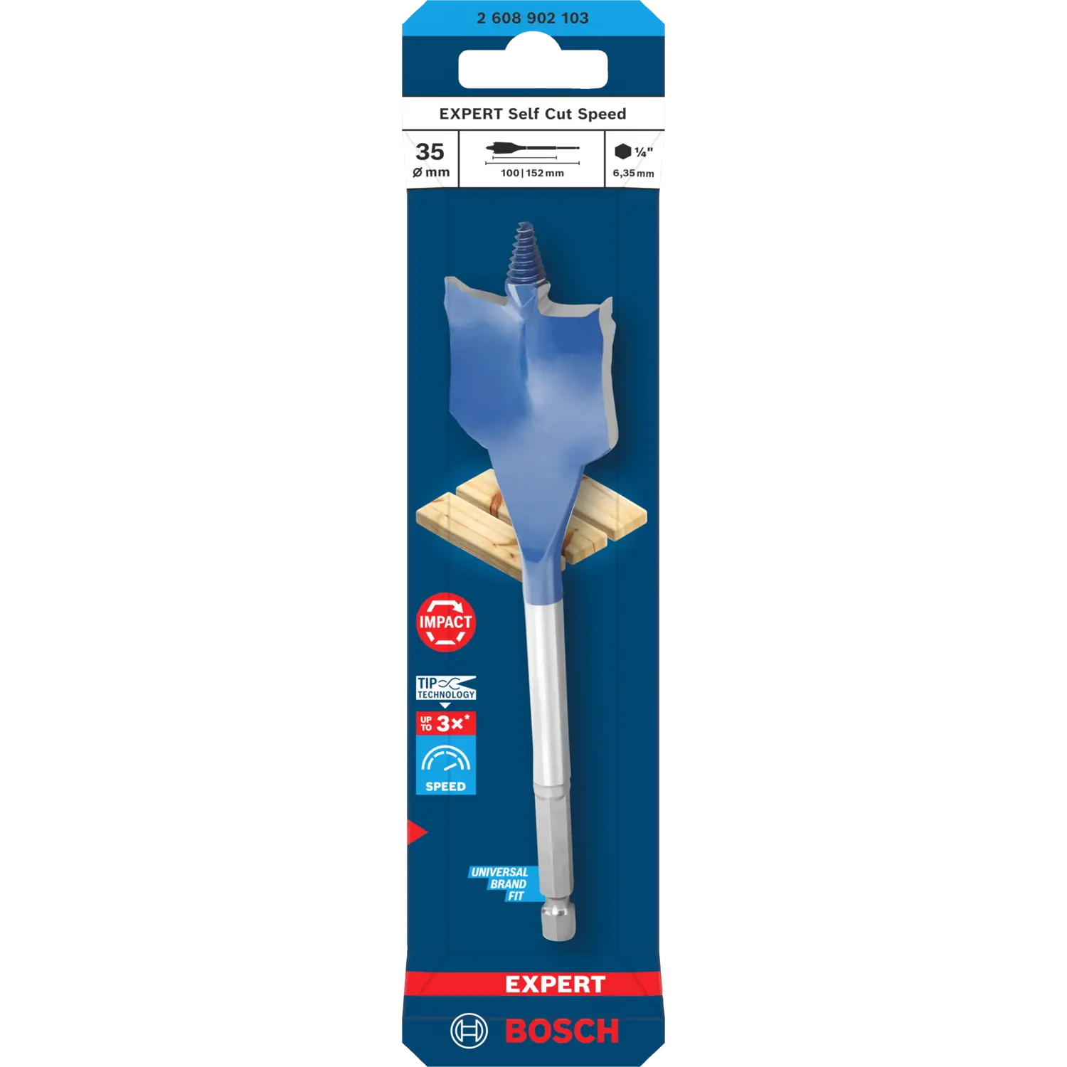 Bosch EXPERT Self Cut Speed fladbor 35x152 mm