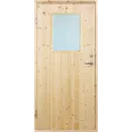 Plus udhusdør standard panel med vindue inkl. karm VU