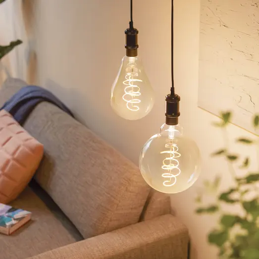 Philips Smart WiZ white LED pære E27 6,7W mega globe guld