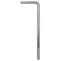 Afløbsrør t/håndvask vinkel 220x680 mm krom