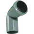 Bøjning PP 50 mm grå