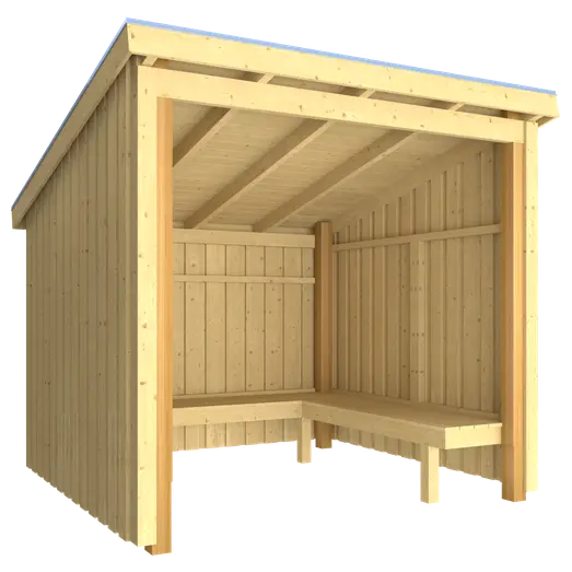 Plus Nordic bålhytte 5 m2