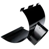 Plastmo tudstykke 75 mm stål sort