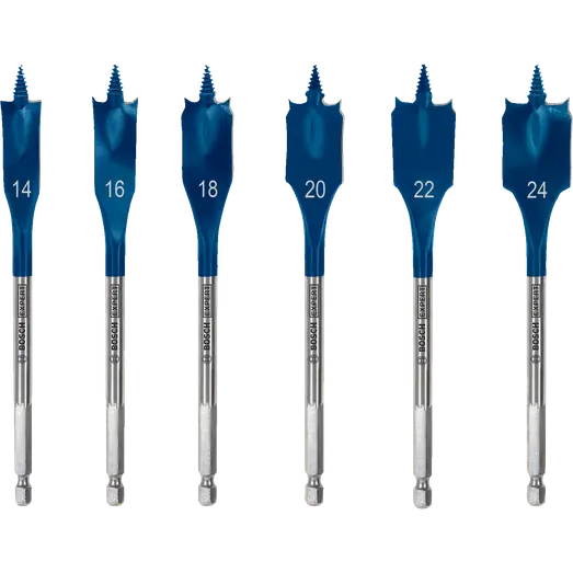 Bosch EXPERT Self Cut Speed fladborsæt, 6 stk. 14/16/18/20/22/24 mm