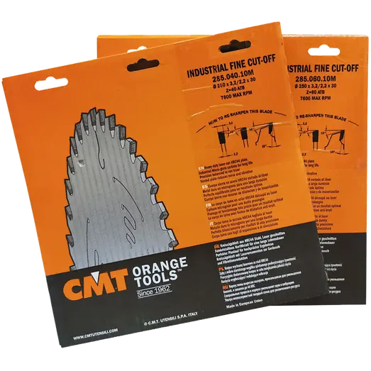 CMT rundsavsklingesæt 250 x 30 mm. m/40/60 W tænder