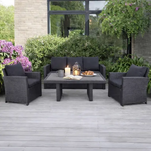 Langø sofasæt inkl. hyndersort 